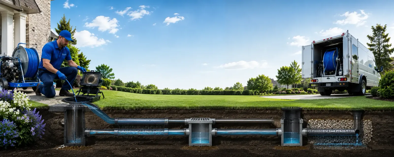Outdoor drain cleaning information for Moonachie, NJ